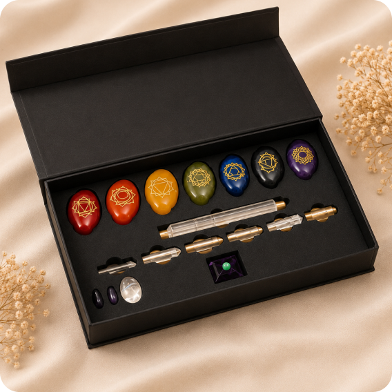 Ultimate Crystal Healing Kit with 18 Crystals