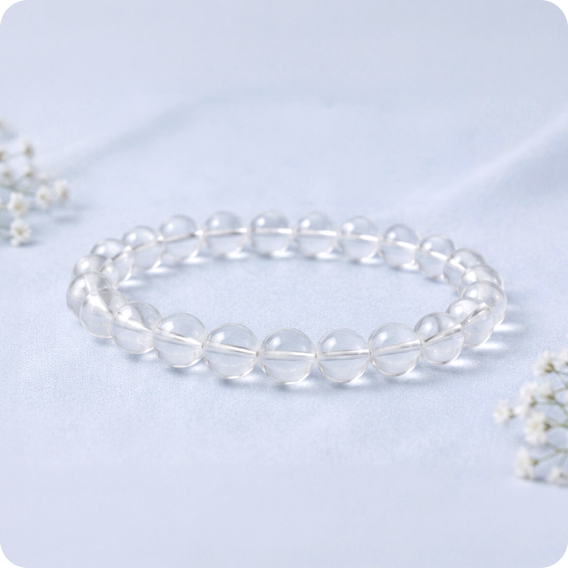Clear Quartz Bracelet (8 mm)