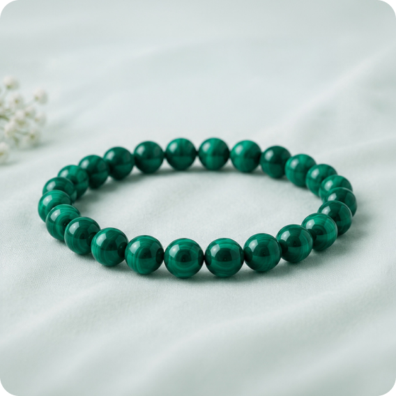 Malachite Bracelet (8 mm)