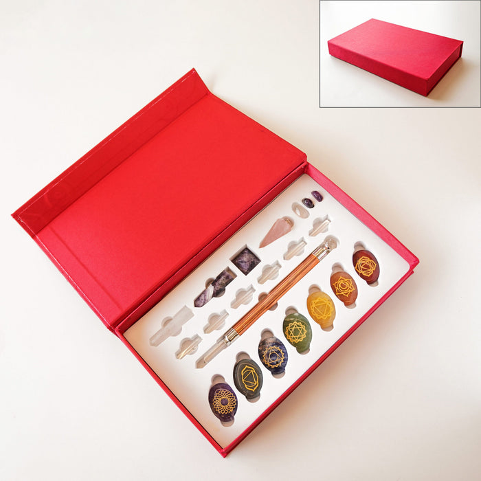 Ultimate Crystal Healing Kit with 21 Crystals